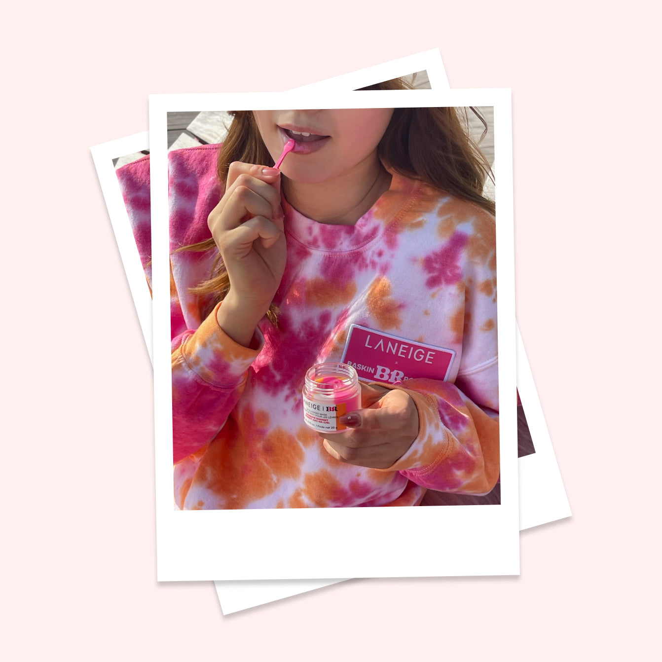 LANEIGE x Baskin-Robbins? Tie-Dye Crewneck - Image 7